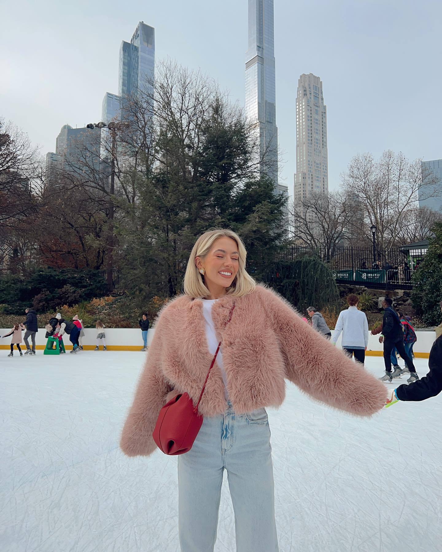Polyester Imitation Fur Women's Short Cardigan Coat
