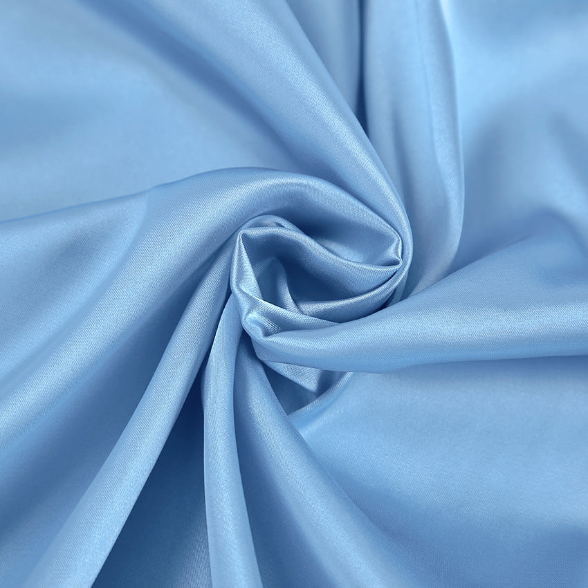 Satin Halter Sleeveless Split Dress