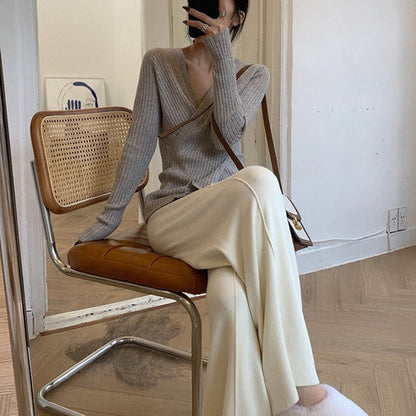 Loose Slimming And Straight Casual Wide-leg Pants
