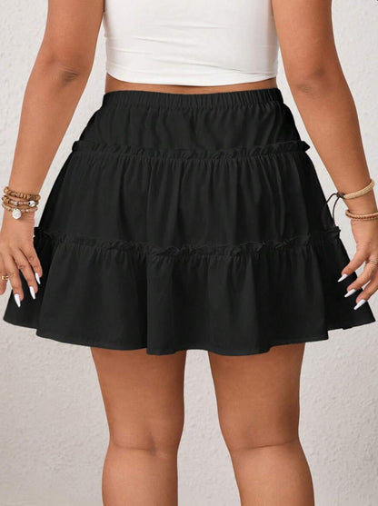 Tiered Ruffle Skort with Inner Shorts