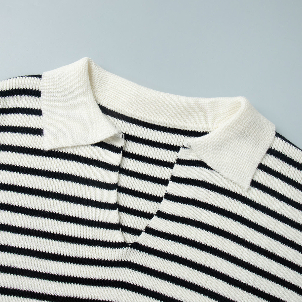 Striped Long Sleeve Loose Pullover Sweater