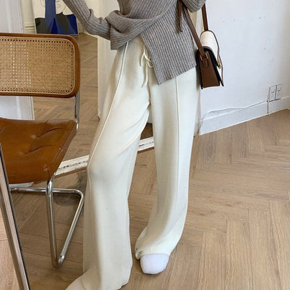 Loose Slimming And Straight Casual Wide-leg Pants