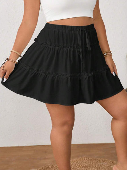 Tiered Ruffle Skort with Inner Shorts