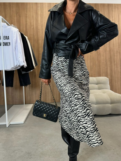 High Waist Slimming, Printed Wear Midi Skirt